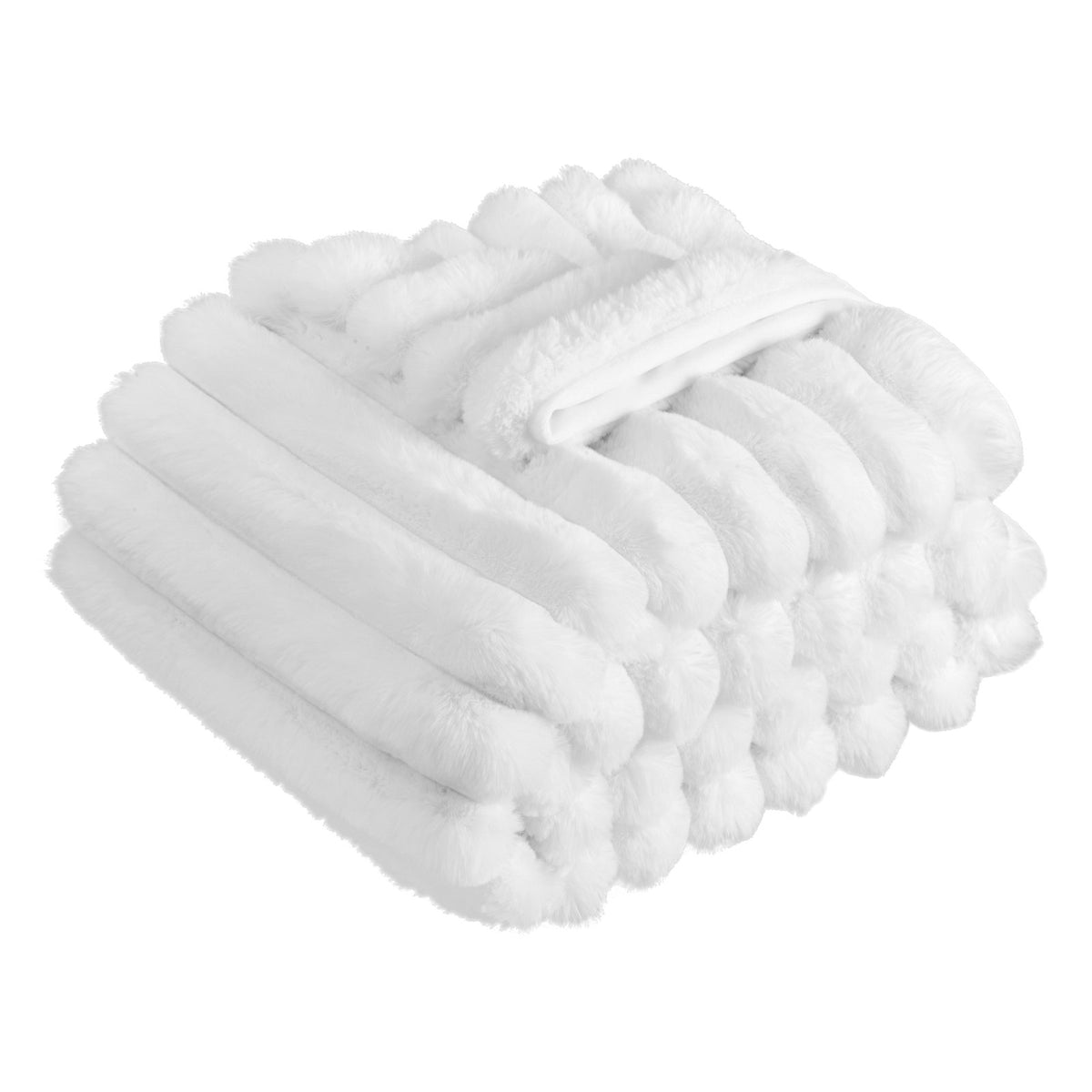 Faux Fur Throw Blanket 50x60 in, Soft Cozy Couch and Bed Thr - view 4