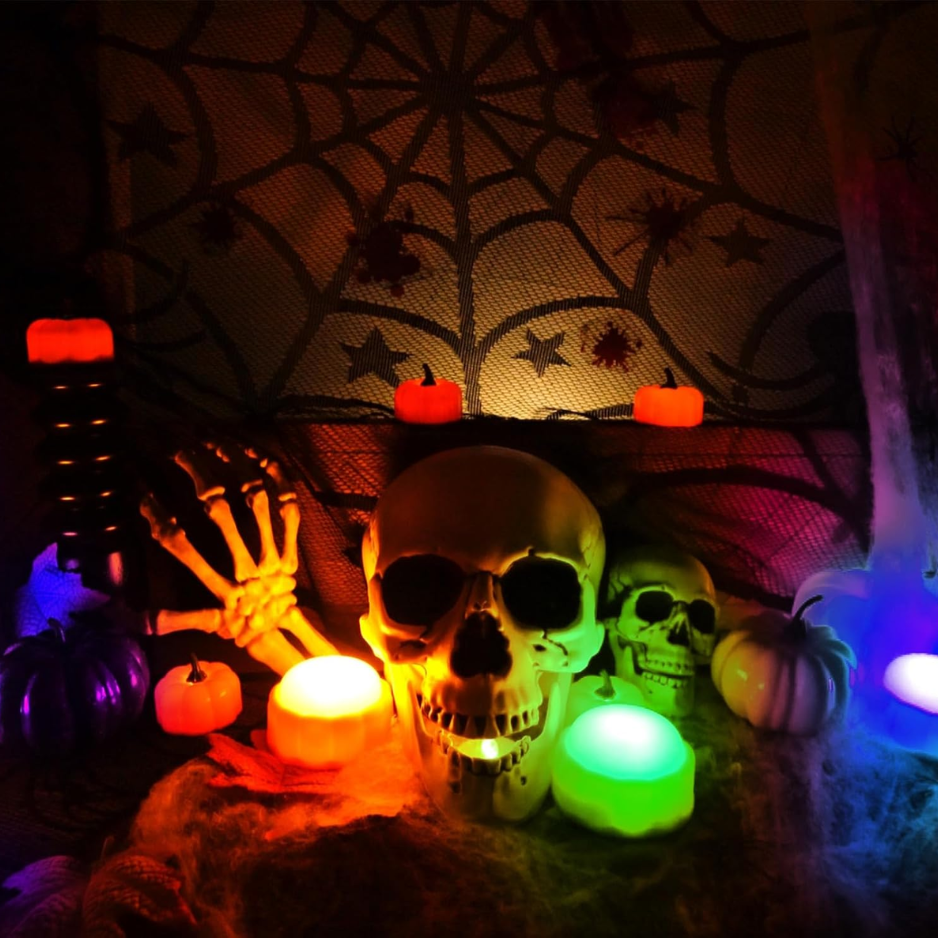 Color-Changing LED Pumpkin Lights with Remote and Timer, Jac - view 1