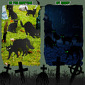 Glow-in-the-Dark Halloween Yard Signs, Skulls, Tombstones or - view 1
