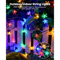 Flower Solar String Lights 60 LED, Waterproof Outdoor Fairy  - view 1