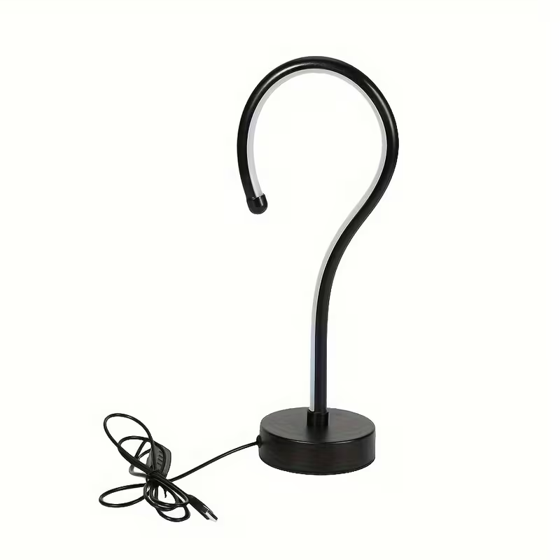 Question Mark Table Lamp, USB Dimmable 3-Color Modern Desk L - view 6