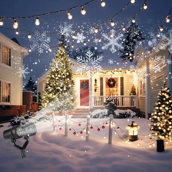 Snowflake Projector Light, Dual-Head LED Christmas Stake Lig - view 6