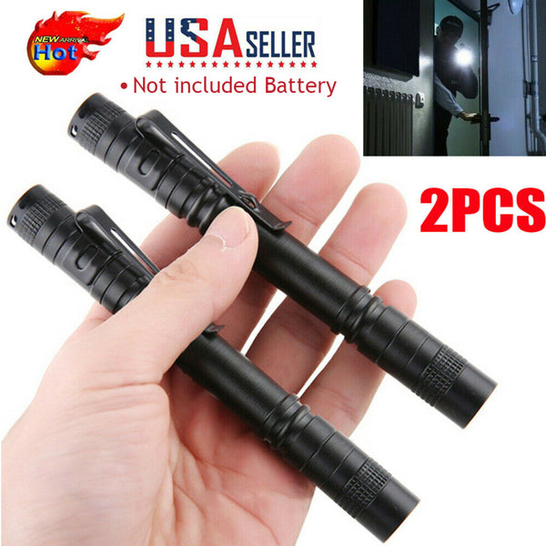 Mini LED Penlight Flashlight 2-Pack with Pocket Clip - view 2