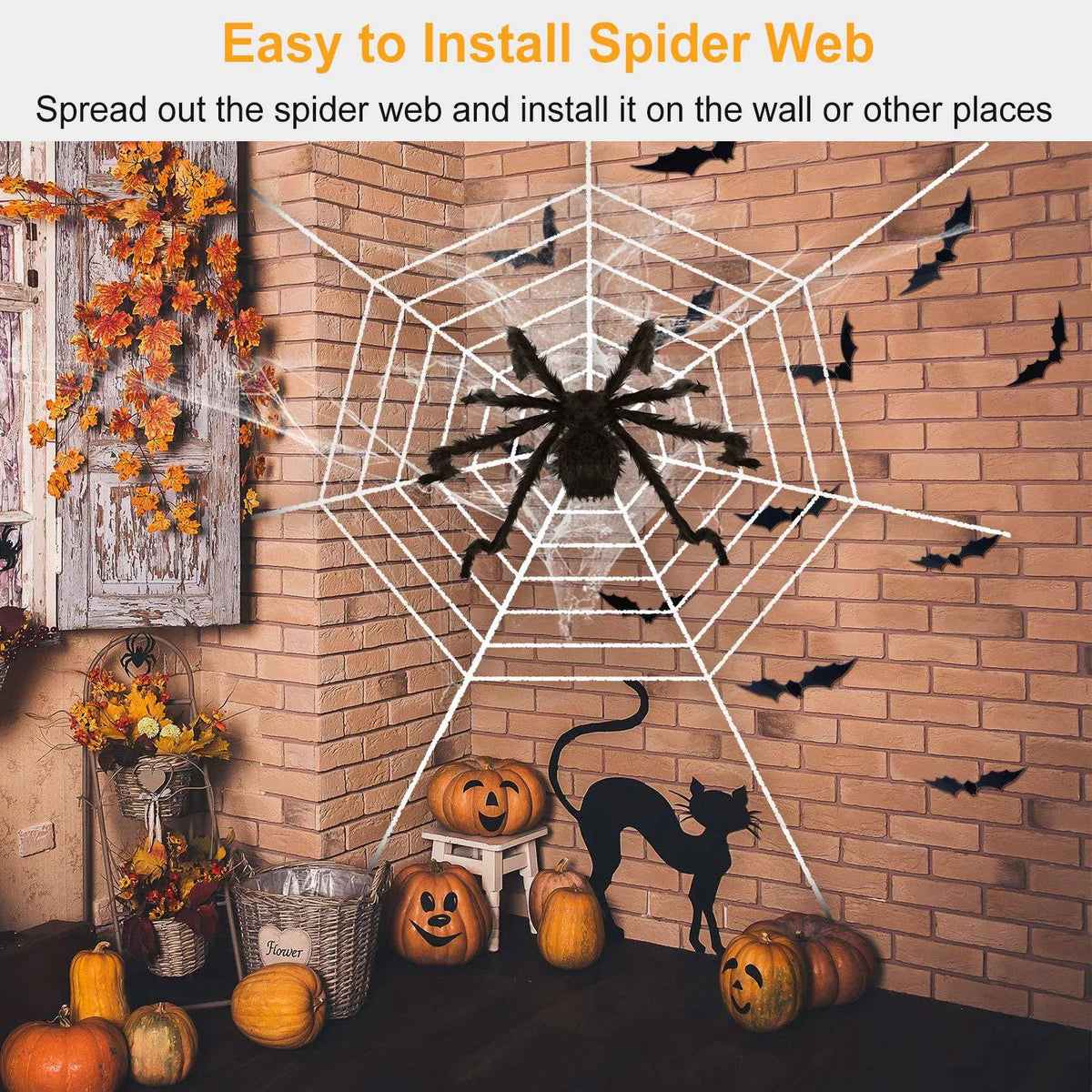49 in Giant Hairy Spider with 126 in Mega Web, Outdoor Hallo - view 5