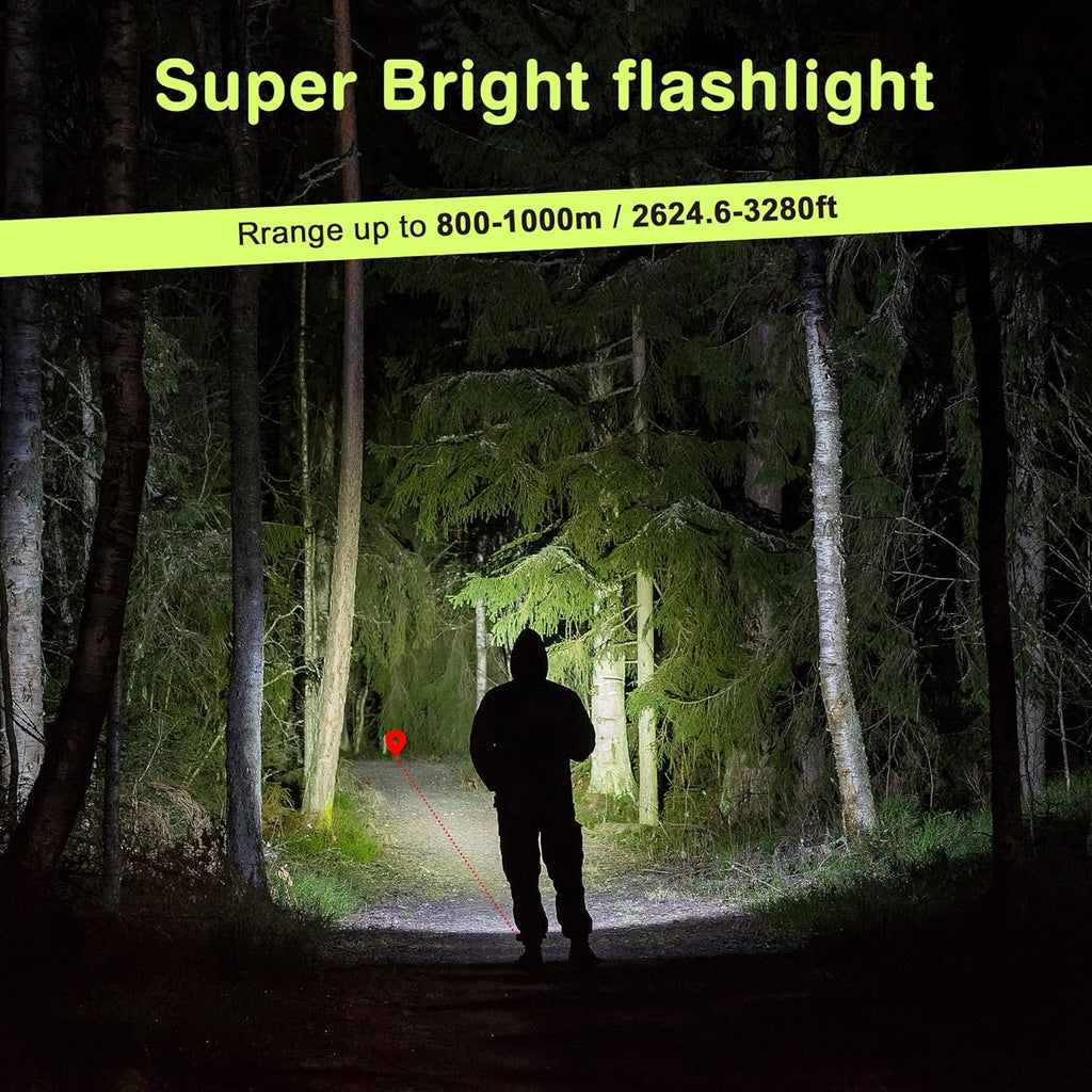 Zoomable Rechargeable LED Flashlight, 4 Modes, USB Charging, - view 3