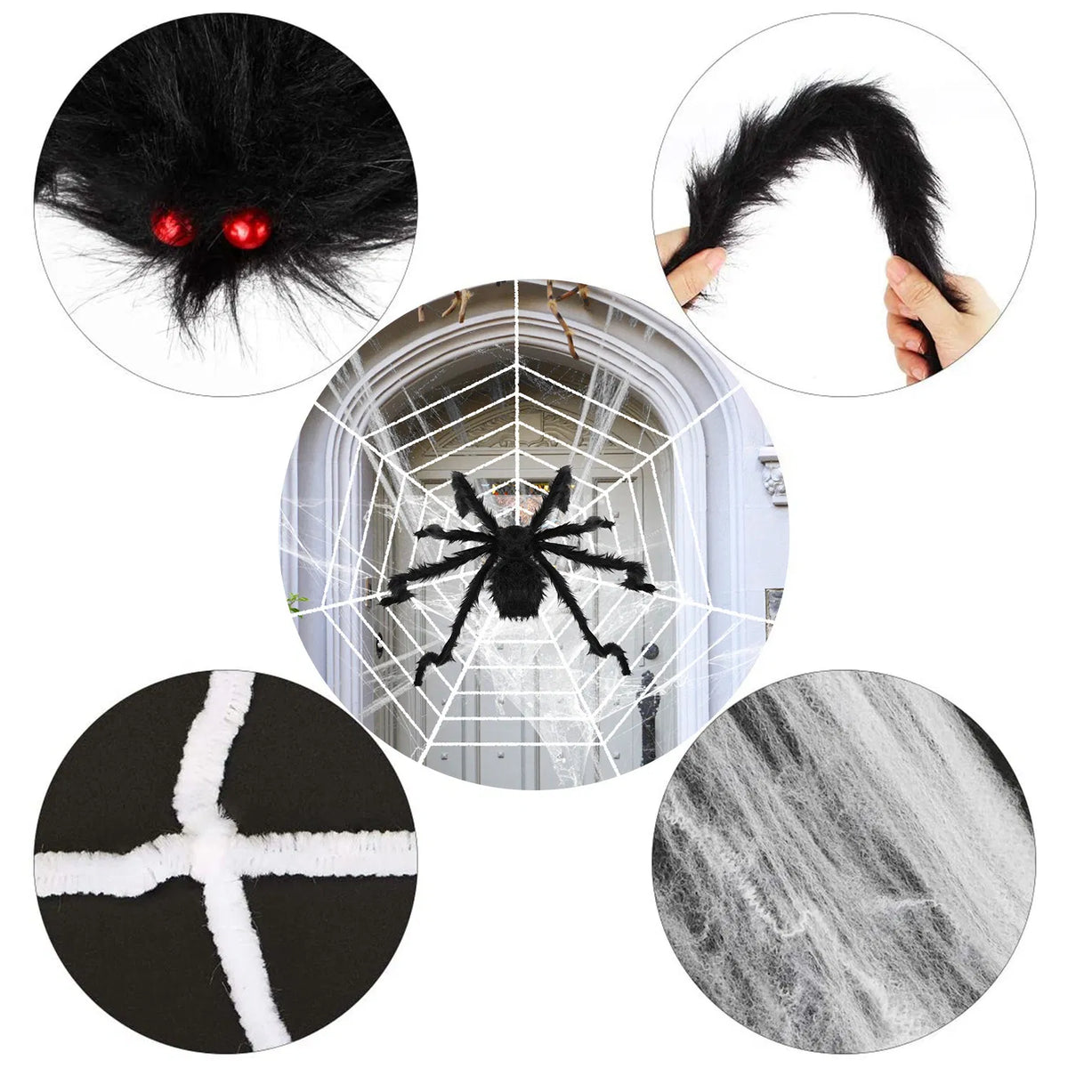 49 in Giant Hairy Spider with 126 in Mega Web, Outdoor Hallo - view 4