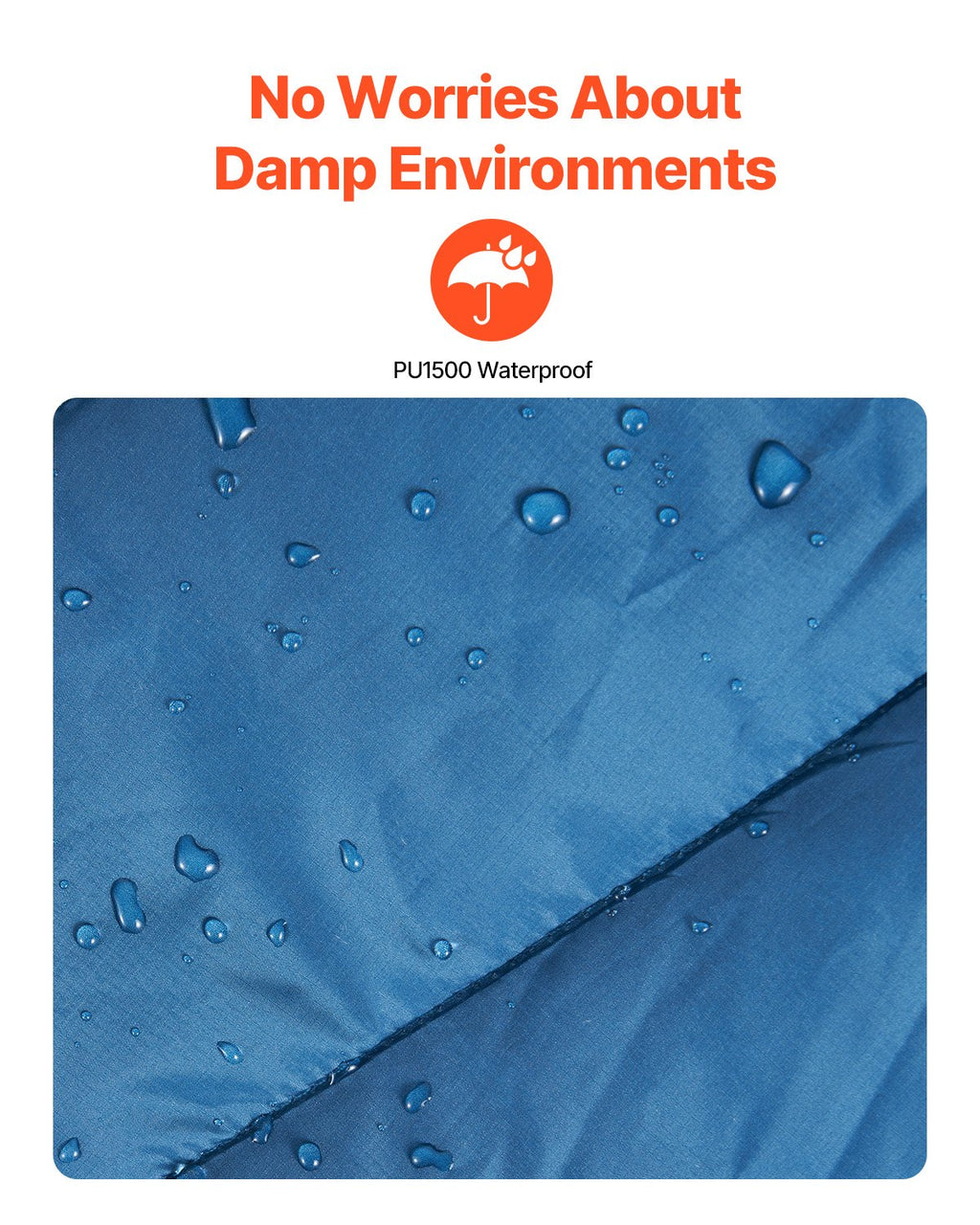 Wearable Waterproof Camping Blanket with Snap Closure, Fleec - view 2