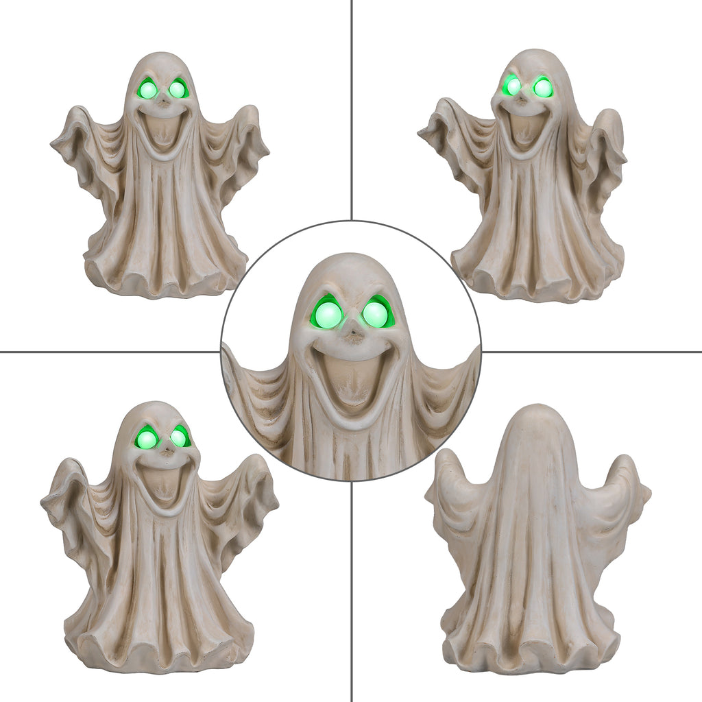 Light-Up Ghost Figurine with Glowing Eyes, LED Halloween Tab - view 6