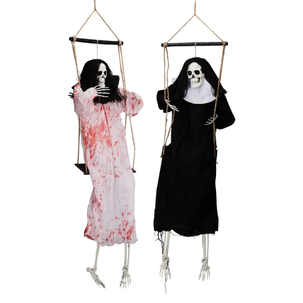 Hanging Screaming Ghosts 2-Pack with Light-Up Eyes, Outdoor  - view 5