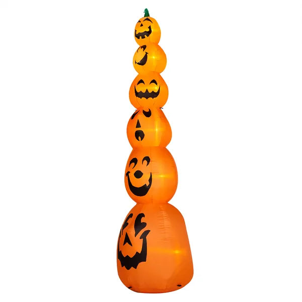 9 ft Inflatable Stacked Pumpkins with LED Lights, Halloween  - view 3