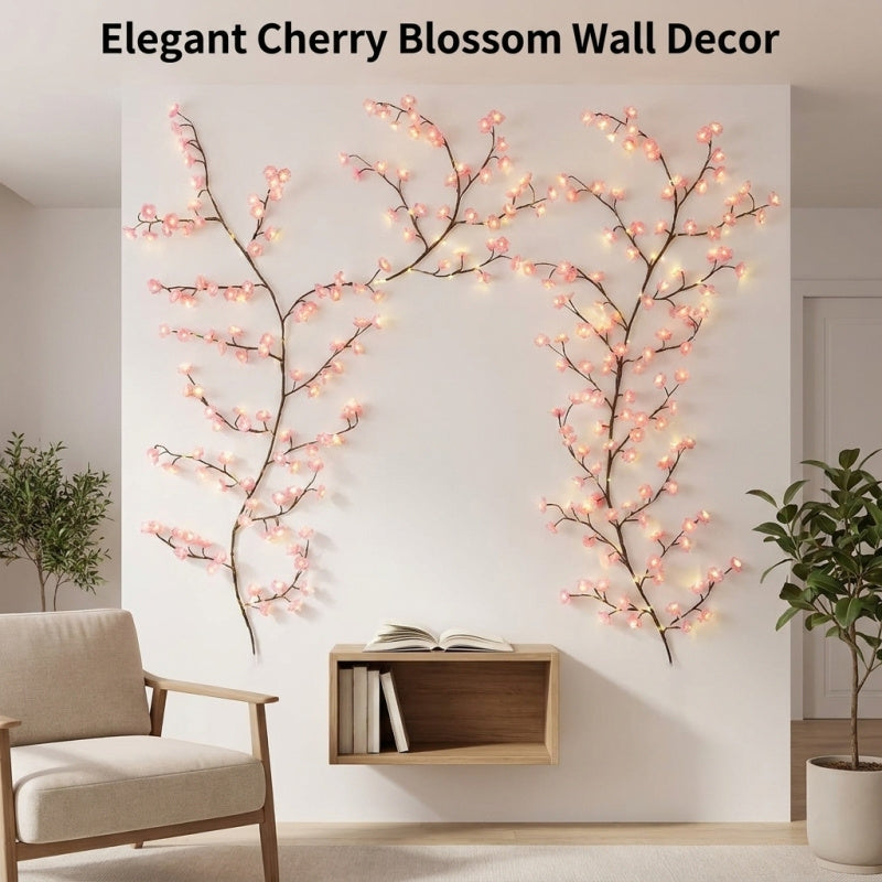 Cherry Blossom Branch Lights 3.9 ft 48 LED with Remote, Pink - view 6