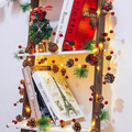 Lighted Christmas Garland 10 ft 30 LED with Pine Cones and R - view 1