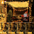 Warm White Icicle Lights 33 ft 400 LED, Connectable Indoor O - view 1
