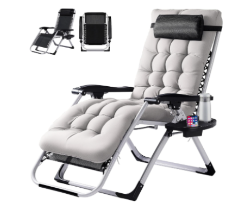 Zero Gravity Reclining Lounge Chair with Cup Holder, 440 lb  - view 5