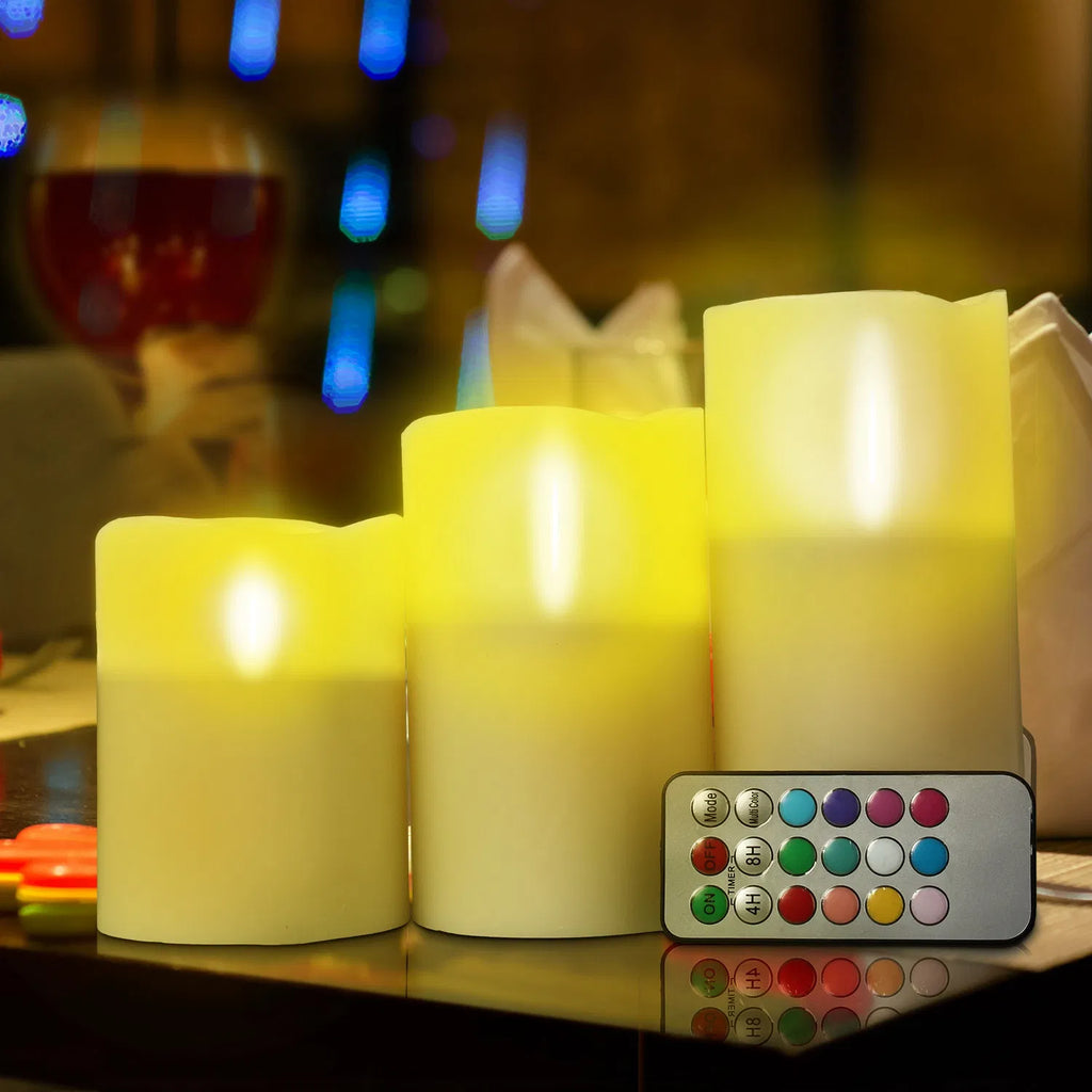 12-Color Flameless LED Candles with Remote and Auto Timer, F - view 4