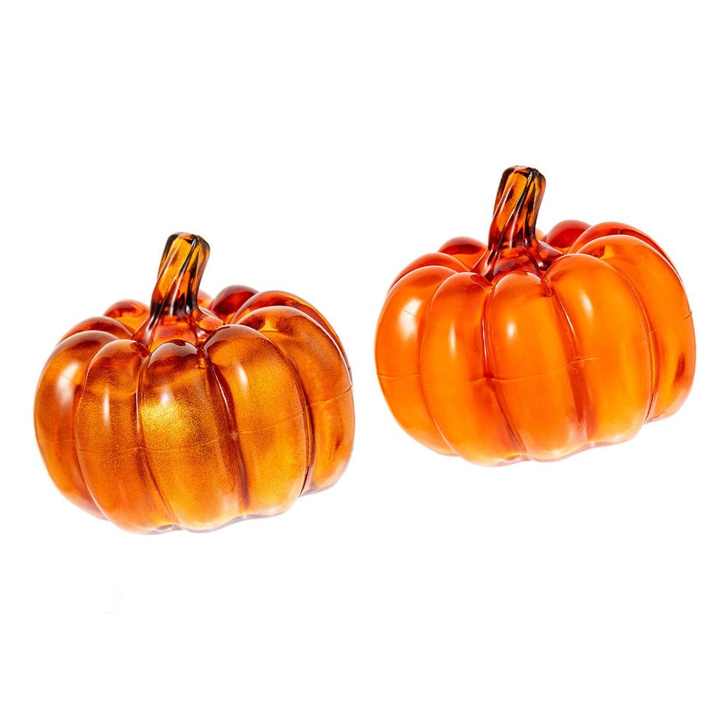 LED Pumpkin Lamps 2-Pack, Battery Operated Fall Table Lights - view 3