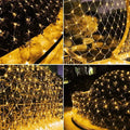 Christmas Net Lights 192 LED, 6.5x10 ft Battery Mesh Lights  - view 1
