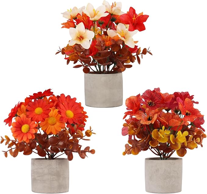 Fall and Thanksgiving Decor 3-Piece Set for Mantel, Shelf or - view 6