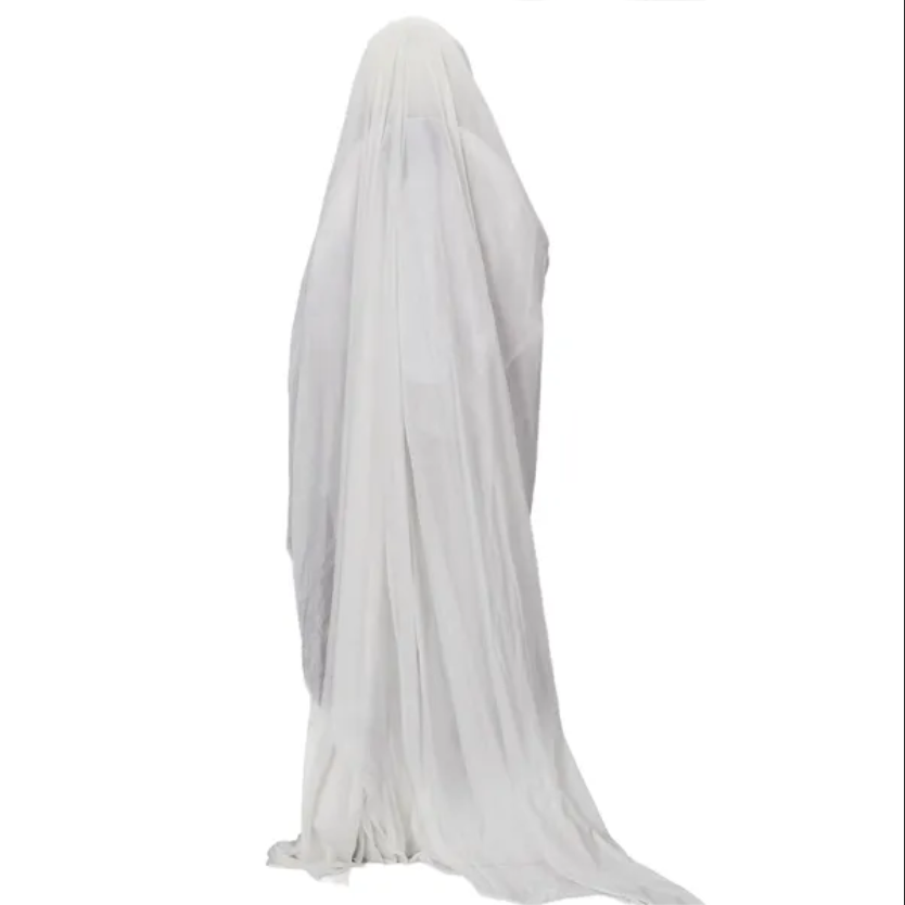 4.3 ft Animated Ghost with Trident, Sound-Activated Glowing  - view 1