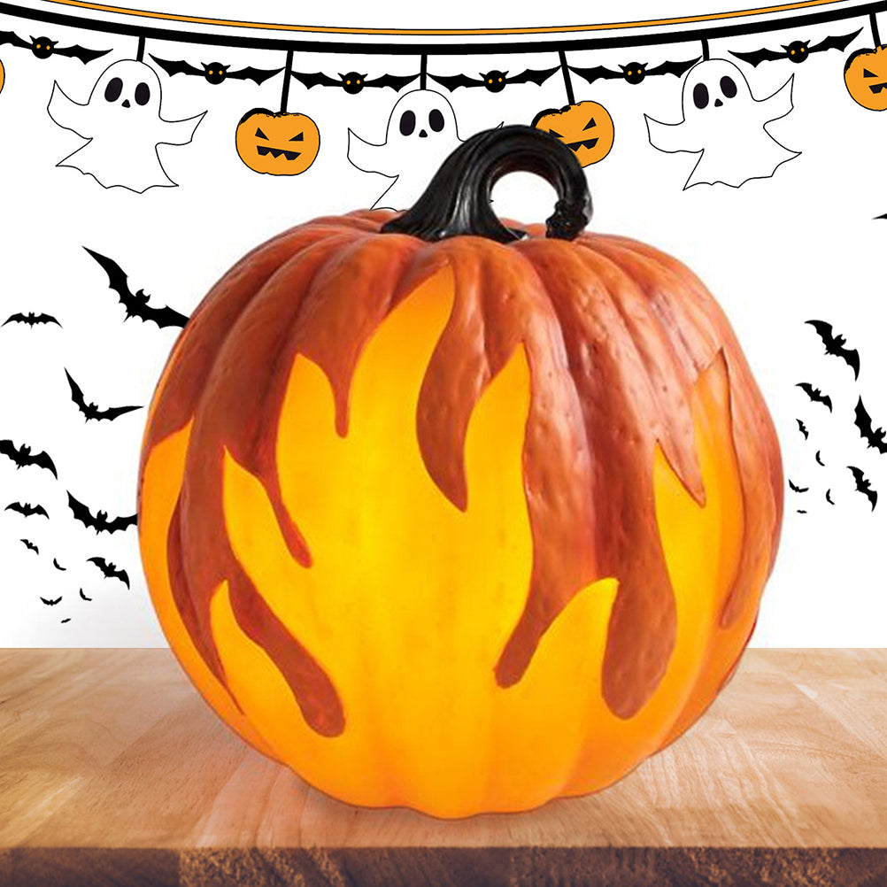 Flickering LED Jack-o-Lantern Pumpkin Lantern, Battery Opera - view 2