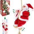 Animated Climbing Santa on Rope with Music, Christmas Decora - view 1
