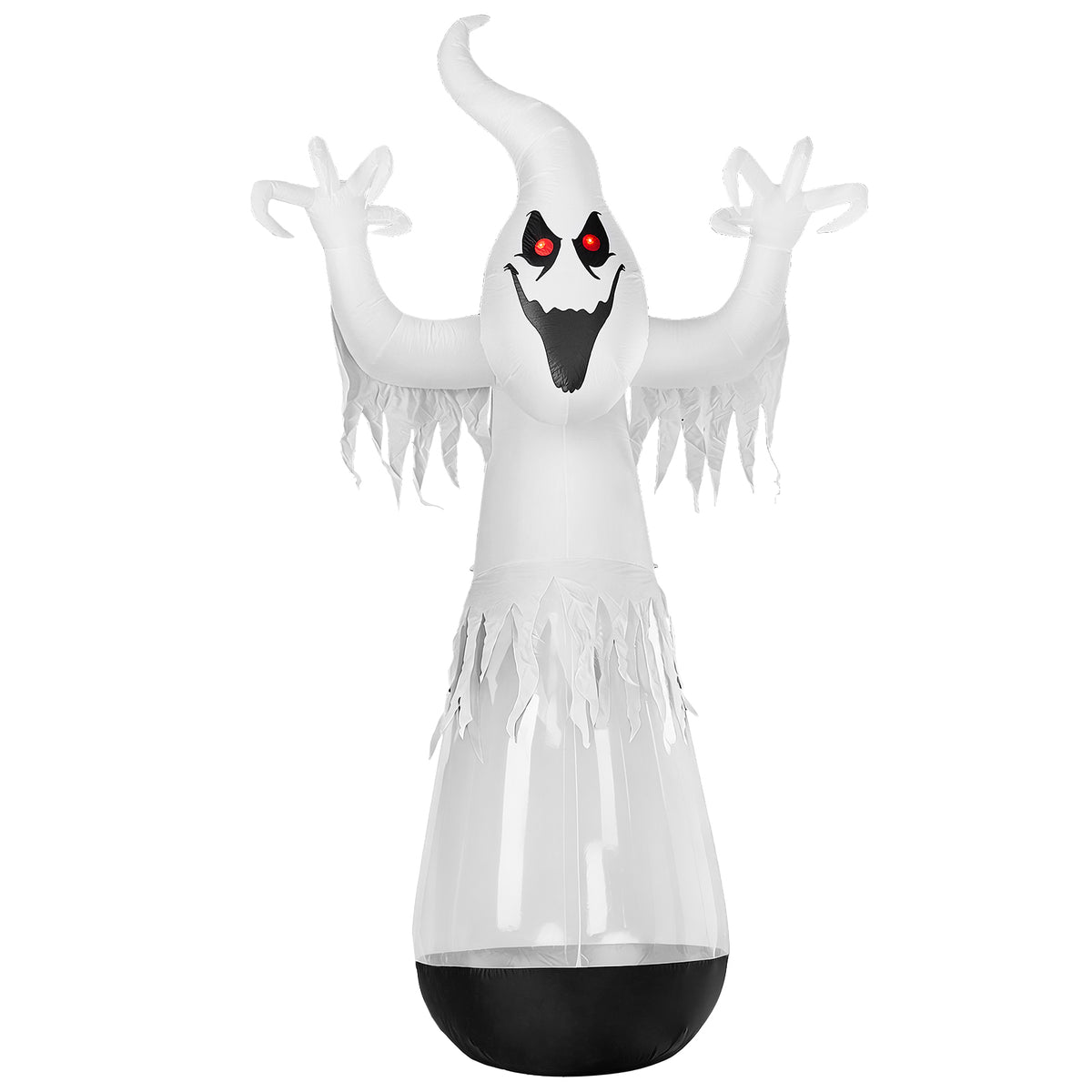 12 ft Inflatable Clear Ghost with LED and Stage Light, Hallo - view 5