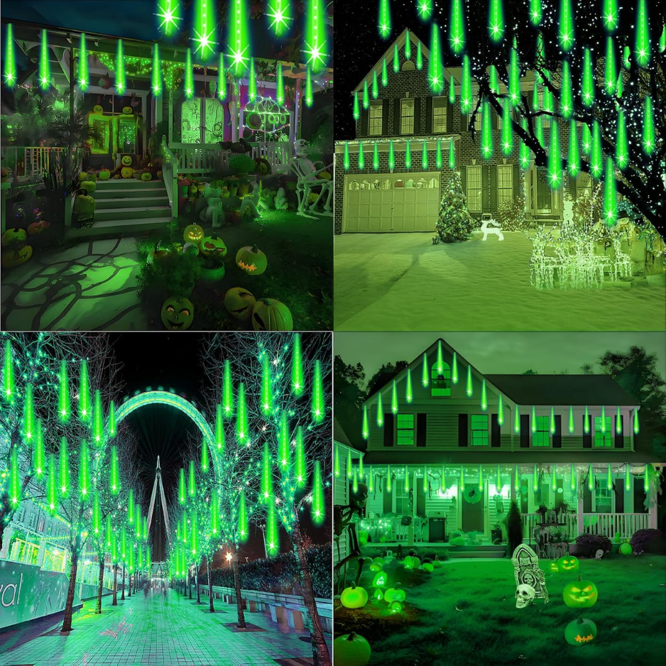 Meteor Shower Lights 8 Tubes, Falling Rain LED Lights for Ha - view 4