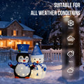 Lighted Plush Penguin and Snowman 2-Pack, Christmas Table De - view 1