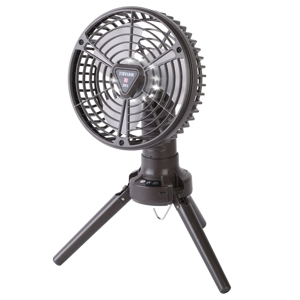 Rechargeable Camping Fan with LED Light, 10400mAh, Foldable  - view 8