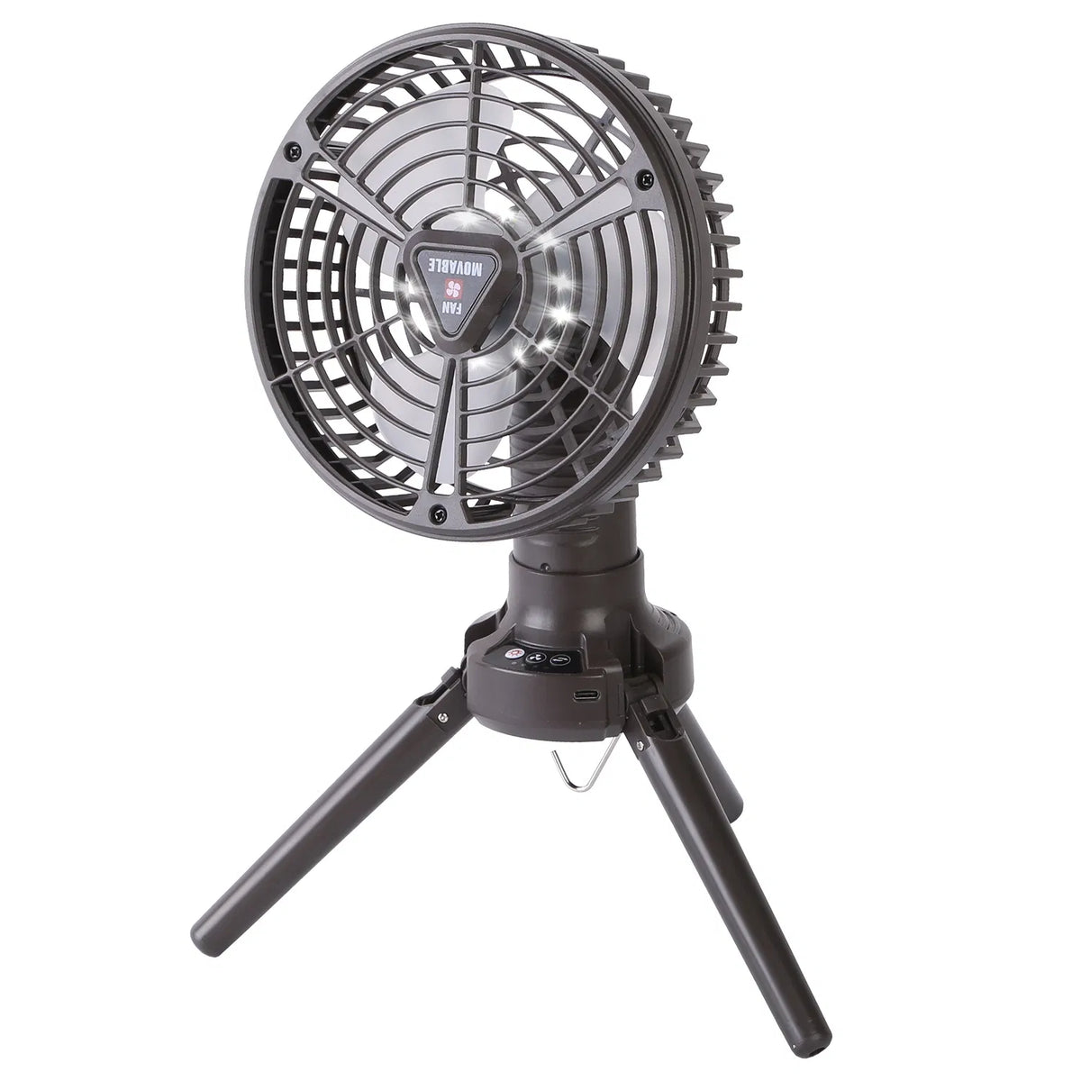Rechargeable Camping Fan with LED Light, 10400mAh, Foldable  - view 8