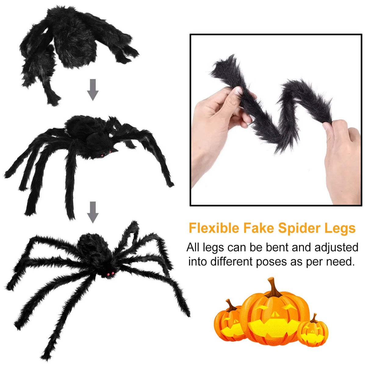 49 in Giant Hairy Spider with 126 in Mega Web, Outdoor Hallo - view 3
