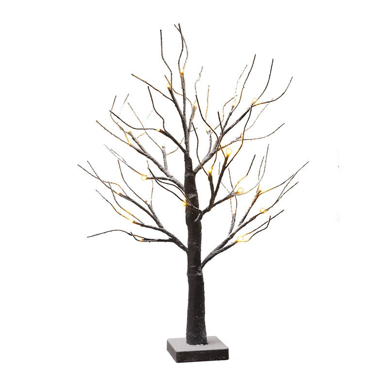 Lighted Snowy Birch Tree, 24 LED Warm White Tabletop Christm - view 3