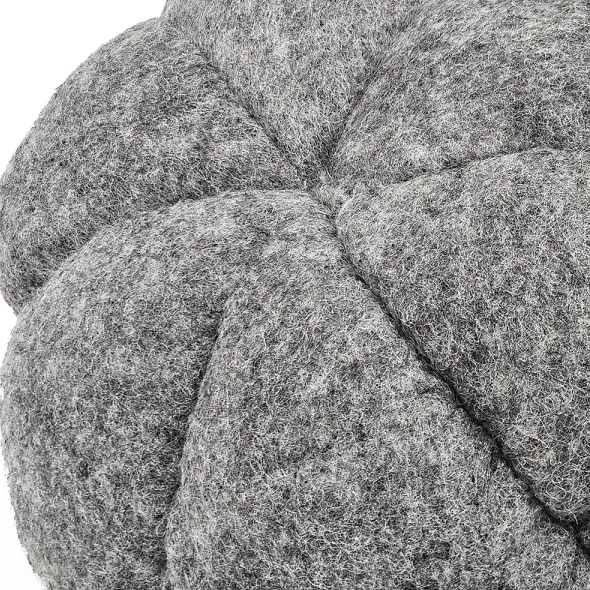 Gray Decorative Pumpkins Set of 3, Farmhouse Harvest Decor - view 3