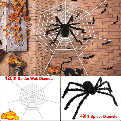 49 in Giant Hairy Spider with 126 in Mega Web, Outdoor Hallo - view 1