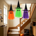 Light-Up Hanging Witch and Ghosts 3-Pack, Outdoor Halloween  - view 1