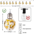 Snowflake Globe String Lights 6.5 ft 10 LED, Battery Operate - view 1