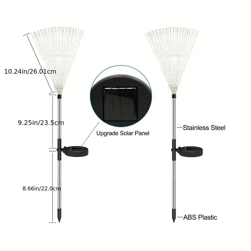 Solar Starburst Firework Lights 120 LED, 8 Modes Outdoor Hol - view 2