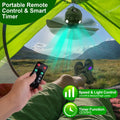 Camping Tent Fan with LED Lantern and Remote, 5200mAh Rechar - view 1
