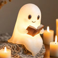 Ghost Reading Book Lamp, Cute Light-Up Halloween Night Light - view 1