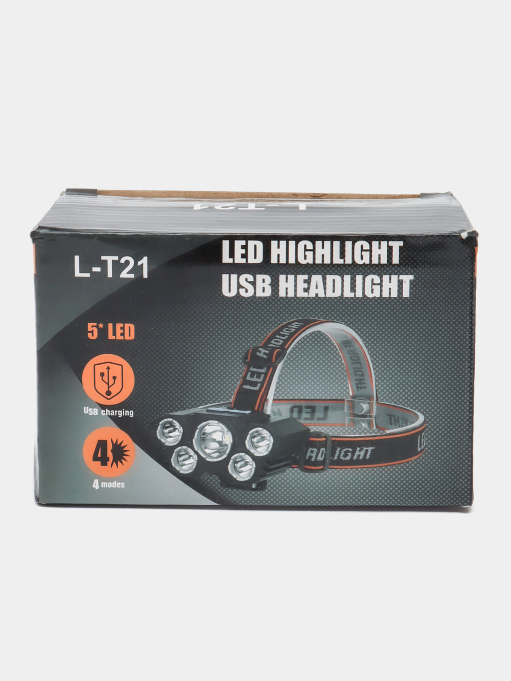 5-LED Rechargeable Camping Headlamp with Adjustable Headband - view 1